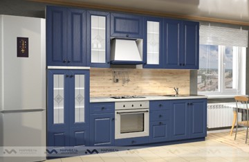 Модульный кухонный гарнитур Вена 2800, цвет Синий в Алматы