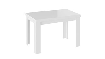 Раздвижной стол ТриЯ Норман тип 1, цвет Белый/Стекло белый глянец в Алматы