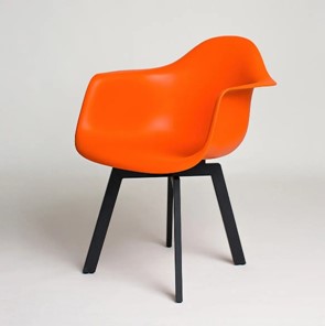 Обеденный стул DSL 330 Grand Black (Оранжевый) в Алматы