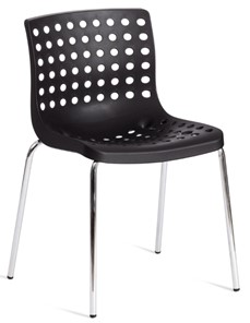 Обеденный стул SKALBERG (mod. C-084-A) 46х56х79 Black (черный) / Chrome (хром) арт.19258 в Алматы