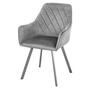 Мягкий стул-кресло Мадрид СРП-056 бриллиант Дрим серый в Алматы