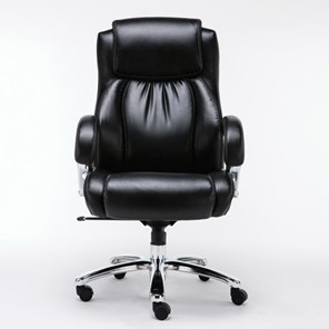 Кресло Brabix Premium Status HD-003 (рециклированная кожа, хром, черное) 531821 в Алматы