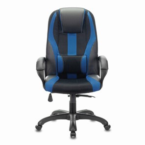 Компьютерное кресло Brabix Premium Rapid GM-102 (экокожа/ткань, черное/синее) 532106 в Алматы