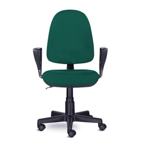 Компьютерное кресло Brabix Prestige Ergo MG-311 (регулируемая эргономичная спинка, ткань,черно-зеленое) 532421 в Алматы