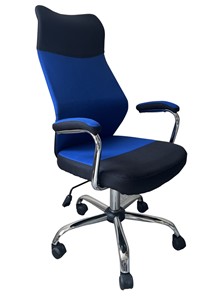 Кресло компьютерное C168 черный/синий в Алматы
