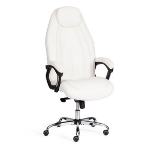 Офисное кресло BOSS Lux, кож/зам, белый, арт.21152 в Алматы