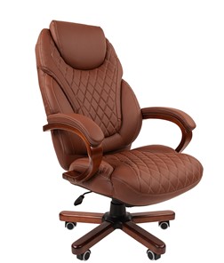 Кресло компьютерное CHAIRMAN 406, коричневый в Алматы