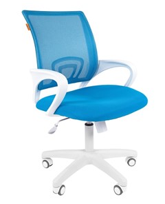 Компьютерное кресло CHAIRMAN 696 white, tw12-tw04 голубой в Алматы