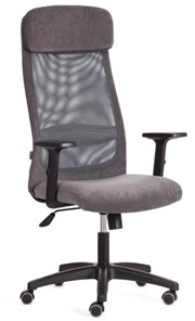 Кресло офисное PROFIT PLT флок/ткань, серый, 29/W-12, арт.20537 в Алматы