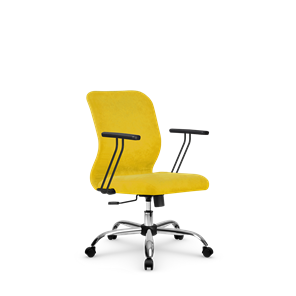 Кресло офисное SU-Mr-4/подл.109/осн.003  желтый в Алматы