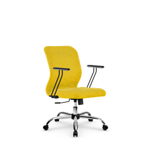 Кресло офисное SU-Mr-4/подл.110/осн.003 желтый в Алматы