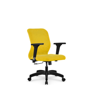 Кресло компьютерное SU-Mr-4/подл.200/осн.001 желтый в Алматы