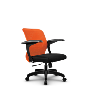 Кресло компьютерное SU-M-4/подл.160/осн.001, Оранжевый/Черный в Алматы