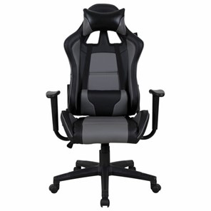 Компьютерное кресло Brabix GT Racer GM-100 (две подушки, экокожа, черное/серое) 531926 в Алматы