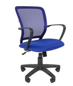 Офисное кресло CHAIRMAN 698 black TW-05, ткань, цвет синий в Алматы