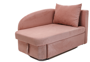 Мягкий диван правый Тедди розовый в Алматы