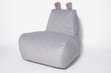 Кресло-мешок Бегемот серый в Алматы