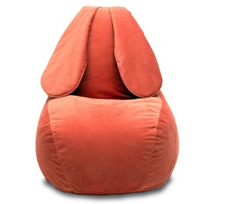 Кресло-мешок Зайка (длинные уши), оранжевый в Алматы