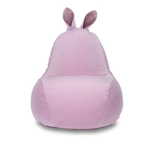 Кресло-мешок Зайка (короткие уши), розовый в Алматы