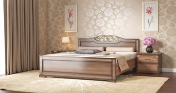 Спальная кровать СВ-Стиль Жасмин 140*200 с основанием в Алматы