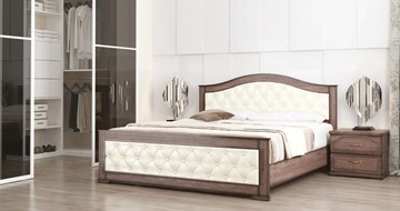 Кровать в спальню СВ-Стиль Стиль 3, 160х190, кожзам, с основанием в Алматы