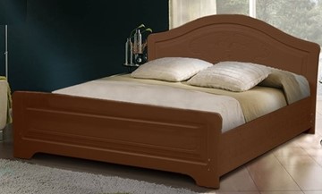 Кровать 1.5-спальная Ивушка-5 2000х1200 с высоким изножьем, цвет Итальянский орех в Алматы