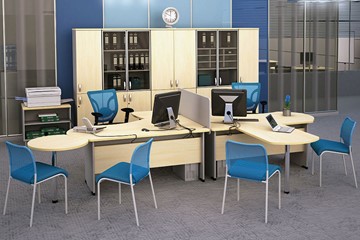Мебель для персонала Boston для 2 сотрудников по работе с клиентами в Алматы