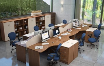 Мебель для персонала IMAGO - рабочее место, шкафы для документов в Алматы