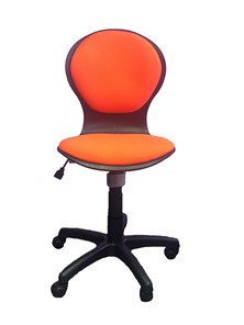 Детское вращающееся кресло Libao LB-C 03, цвет оранжевый в Алматы