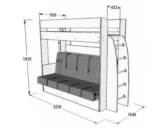 Сборка дивана двухъярусная. Омега-17 кровать-диван двухъярусная. Кровать двухъярусная Омега-17. Кровать чердак с диваном Омега 17. Кровать 2х ярусная дива.